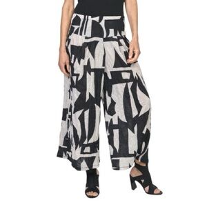 NWT Alembika Polygon Lounge Pants Mono US Size 6-8 Alembika 1 Black White